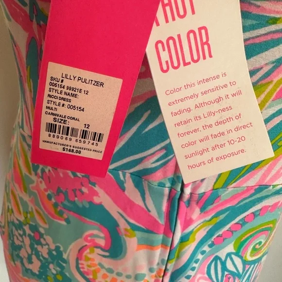NWT Lilly Pulitzer -Style Ricci dress size 12 - Picture 3 of 5